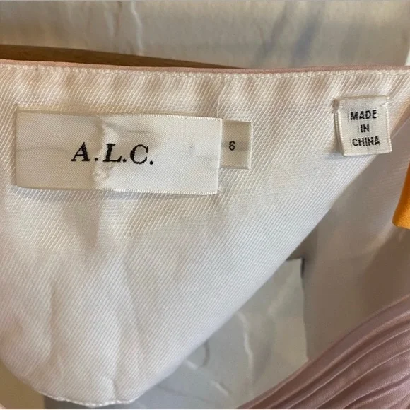 A.L.C. Sienna Ombre Dress in Multi Ombre Pleated in Size 6 - Picture 11 of 15